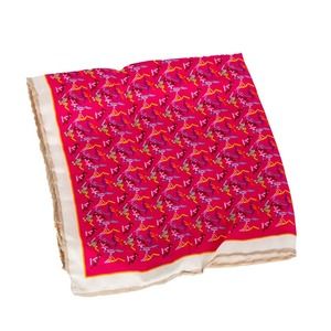 FEFE WHITE & MULTICOLOR, PRINT PAISLEY POCKET SQUARE | MENS SIZE 30CM